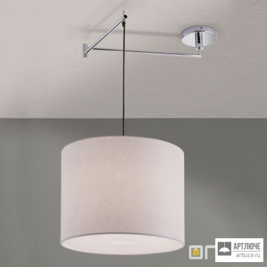 Orion DL 7-621 1 chrom (1xE27) — Потолочный накладной светильник Fula Ceiling Light with white shade, chrome finish