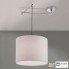 Orion DL 7-621 1 chrom (1xE27) — Потолочный накладной светильник Fula Ceiling Light with white shade, chrome finish