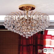 Orion DLU 2324 10 72 gold (10xE27) — Потолочный накладной светильник KRISTALL KLASSISCH ceiling light, 10 lamps, 24K gold plated, clear crystal