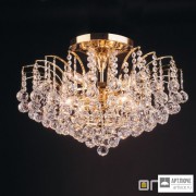 Orion DLU 2324 9 62 gold (9xE14) — Потолочный накладной светильник KRISTALL KLASSISCH ceiling light, 9 lamps, 24K gold plated, clear crystal