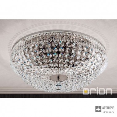 Orion DLU 2327 6 55 chrom (6xE27) — Потолочный накладной светильник Sheraton ceiling light, 55cm, chrome finish