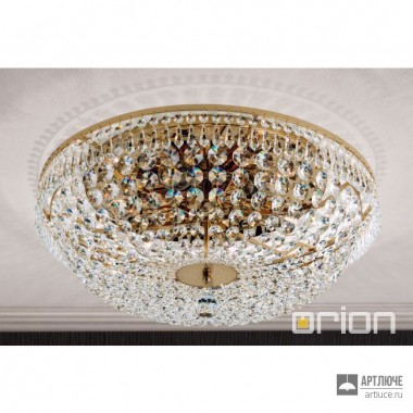 Orion DLU 2327 6 55 gold (6xE27) — Потолочный накладной светильник Sheraton ceiling light, 55cm, 24K gold plated