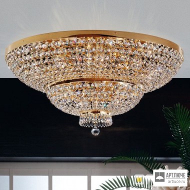 Orion DLU 2388 15 105 gold (15xE27) — Потолочный накладной светильник Sheraton ceiling light, 105cm, 24K gold plated