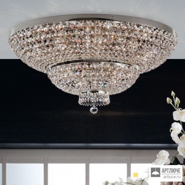 Orion DLU 2388 15 90 chrom (15xE27) — Потолочный накладной светильник Sheraton ceiling light, 90cm, chrome finish