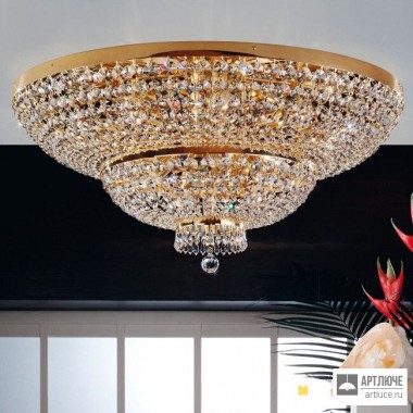 Orion DLU 2388 18 120 gold (18xE27) — Потолочный накладной светильник Sheraton ceiling light, 120cm, 24K gold plated