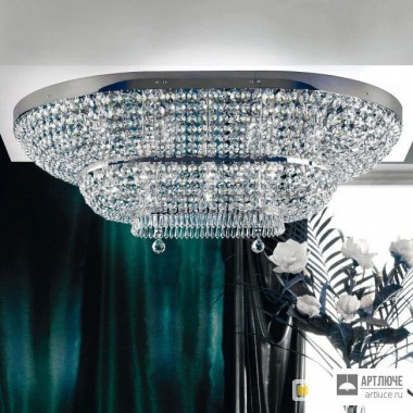 Orion DLU 2388 20 120x90 chrom (20xE27) — Потолочный накладной светильник Sheraton ceiling light, 120x90cm, chrome finish