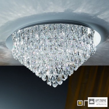 Orion DLU 2401 75 chrom (exkl20x12V 20W) — Потолочный накладной светильник Celeste crystal ceiling light, chrome finish, 75cm