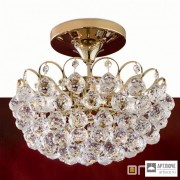 Orion DLU 2410 4 40 gold — Потолочный накладной светильник KRISTALL KLASSISCH ceiling light, 4 lamps, 24K gold plated with crystal balls