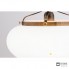 Orion HL 6-987 Patina 330 opal matt — Потолочный подвесной светильник Wiener Nostalgie pendant light, 33cm, antique brass finish, matt opal glass