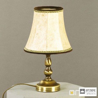 Orion LA 4-348 Patina 4224 Haut braun — Настольный светильник Flemish style table lamp with shade, Antique Brass finish, D70cm