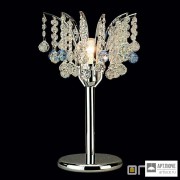 Orion LA 4-914 1 chrom blau (1xE27) — Настольный светильник KRISTALL KLASSISCH table lamp, 1 lamp, chrome plated with clear+blue crystal, H45cm