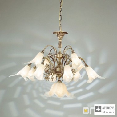 Orion LU 1617 8+4+1 Altpantina 440, 441 — Потолочный подвесной светильник Tosca chandelier, 13 lamps, antique brass finish