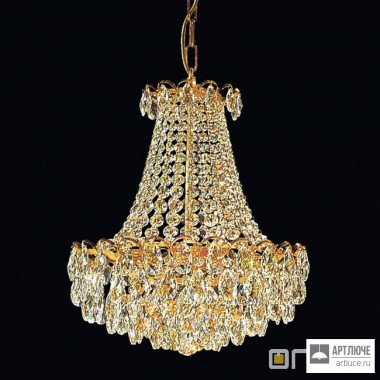 Orion LU 2257 6 47 gold Spectra (6xE14) — Потолочный подвесной светильник classic empire crystal chandelier, dia. 47cm, 24K gold plated