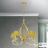 Orion LU 2412 5 gold 4463 gold (Strass) — Потолочный подвесной светильник Avala Chandelier, 5 lamps, 24K gold plated and gold shades