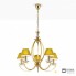 Orion LU 2412 5 gold 4463 gold (Strass) — Потолочный подвесной светильник Avala Chandelier, 5 lamps, 24K gold plated and gold shades