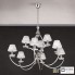 Orion LU 2412 6+3 nickel 4463 chrom (Strass) — Потолочный подвесной светильник Avala Chandelier, 9 lamps, nickel plated and chrome shades