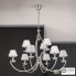 Orion LU 2412 6+3 nickel 4463 chrom (Strass) — Потолочный подвесной светильник Avala Chandelier, 9 lamps, nickel plated and chrome shades