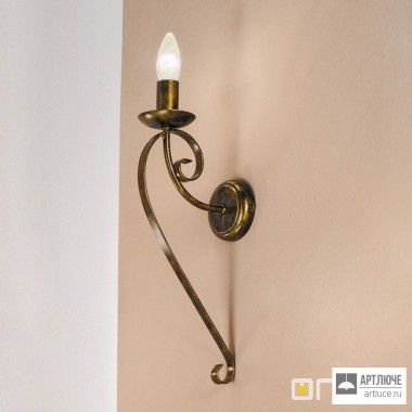 Orion WA 2-1220 1 Antik gold (1xE14) — Настенный накладной светильник Torcia wall light in antique finish