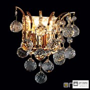 Orion WA 2-843 2 gold (2xE14) — Настенный накладной светильник KRISTALL KLASSISCH wall light, 2 lamps, 24K gold plated, clear crystal